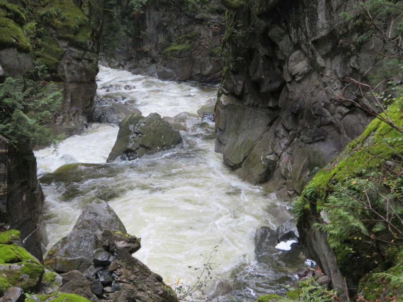 Coquihalla River roaring through the gorge